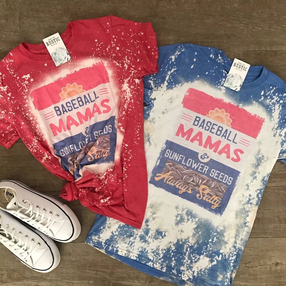 Baseball Mamas Graphic Tee - Red